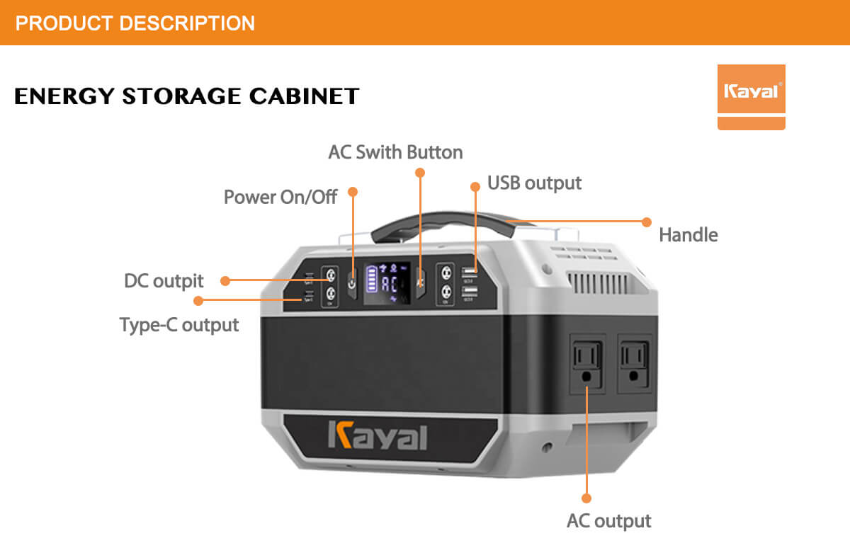 Front view showing output ports and controls