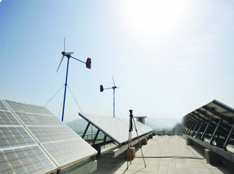 Rooftop Solar and Wind Hybrid Power Generation System