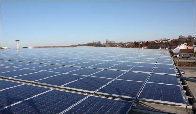 Megawatt Solar Panel Array