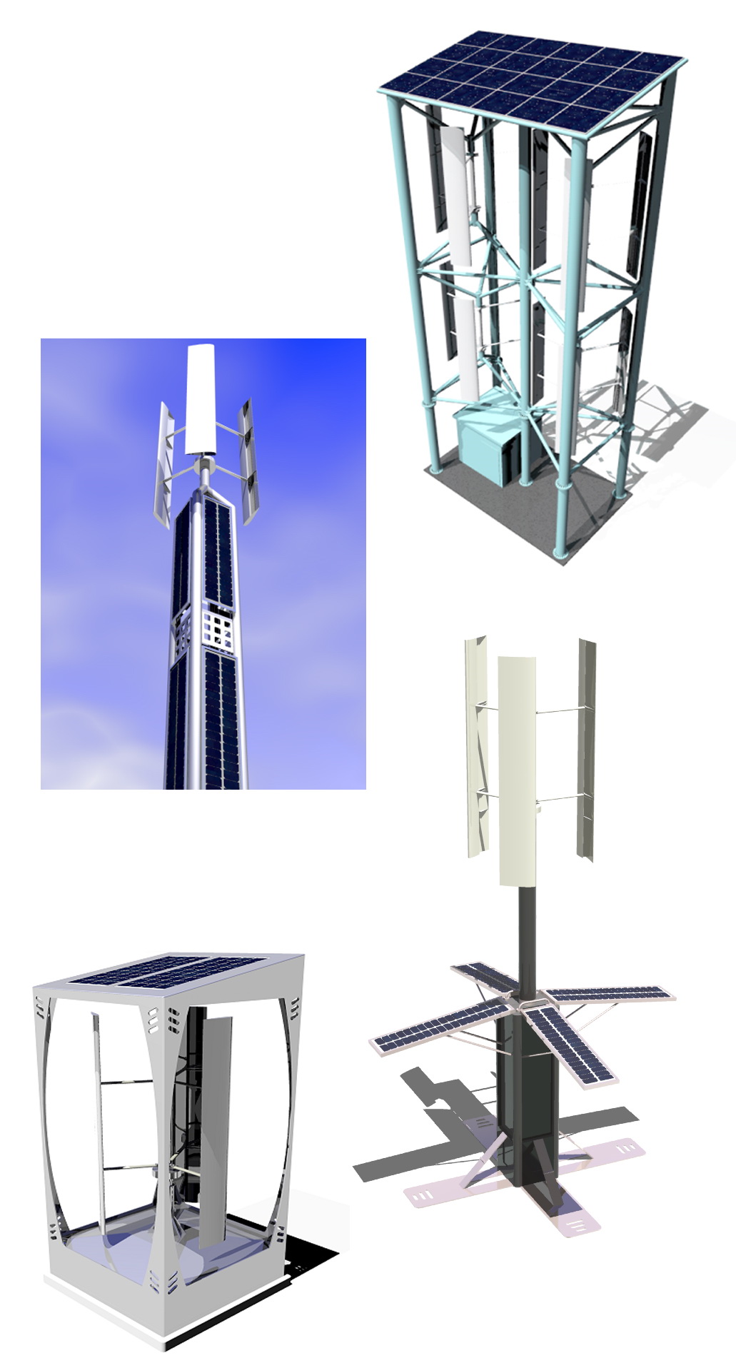 Hybrid Wind and Solar Power Generator