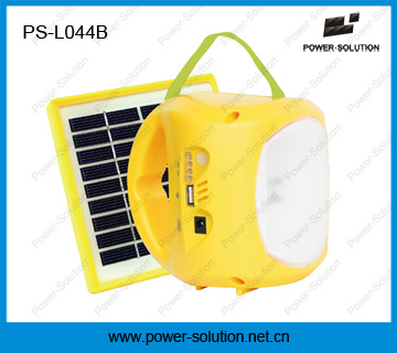 Portable Solar Powered LED Lantern with USB Charging