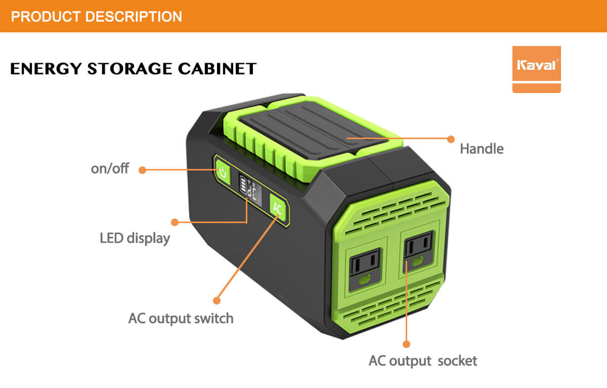 Energy storage cabinet controls and ports