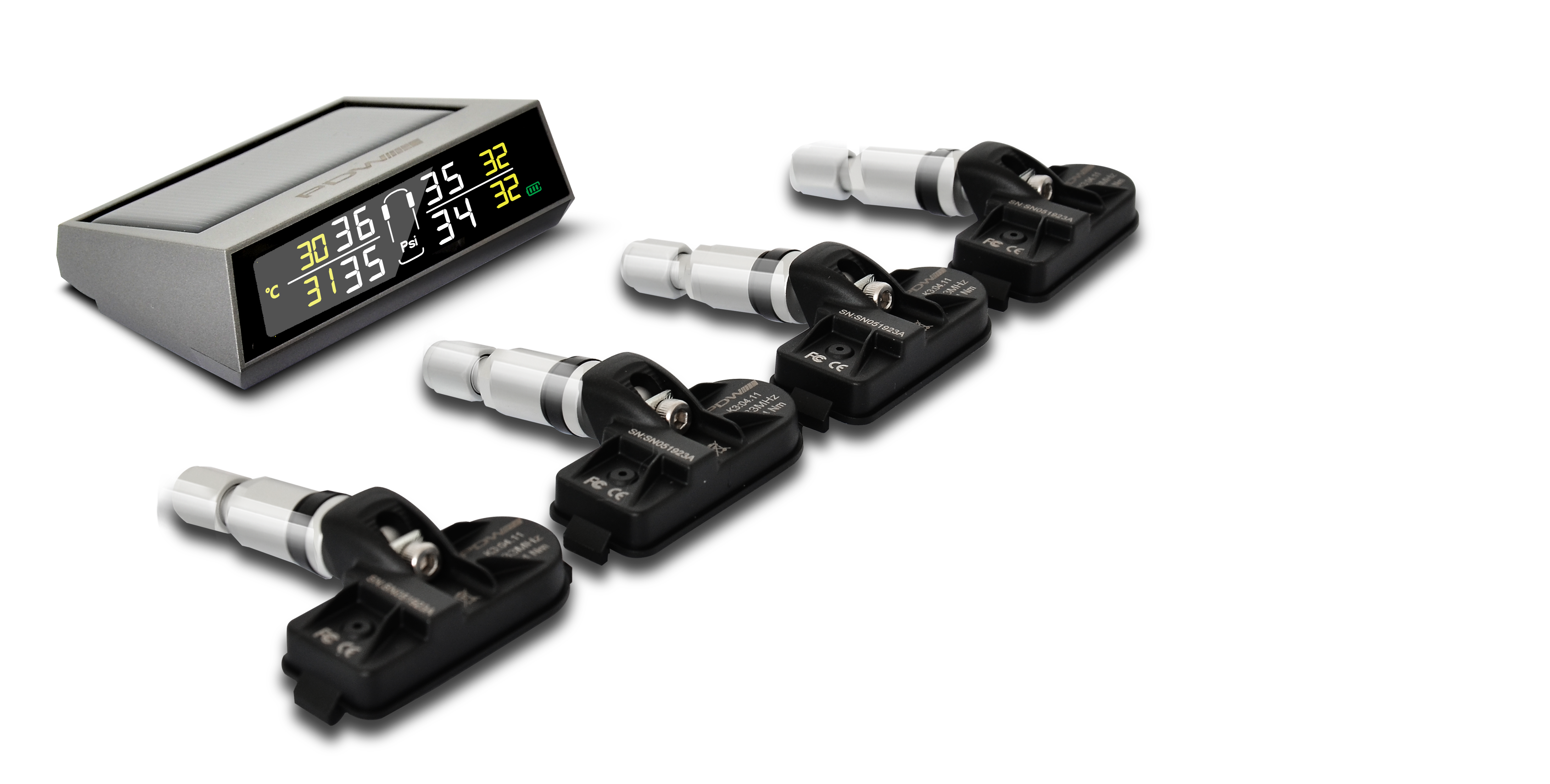 Solar-Powered Tire Pressure Monitoring System