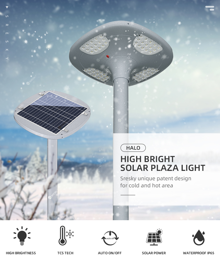 Solar powered landscape street lamp pole solar lamps exterior - Image 2