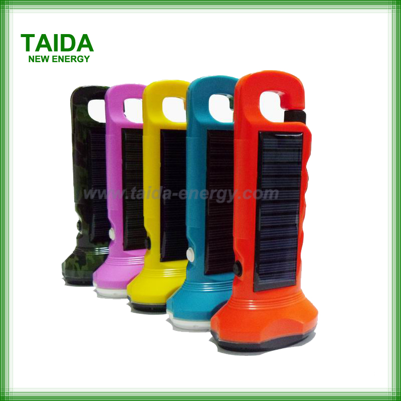 Solar Rechargeable LED Flashlight