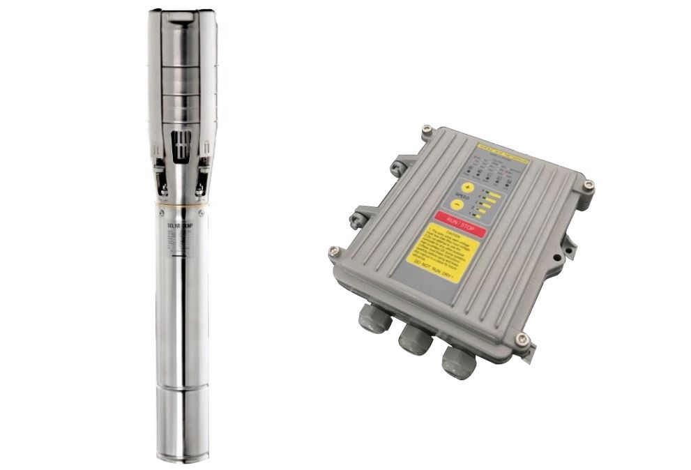 Submersible solar pump unit and controller