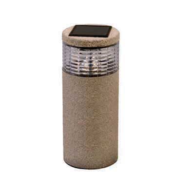 Solar Stone Finish Garden Light