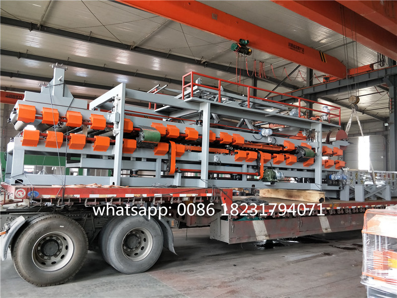 Operational view of the roll forming machine