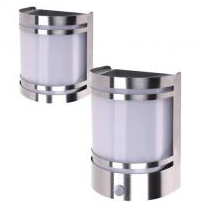 Stainless Steel Solar Wall Light with Motion Sensor