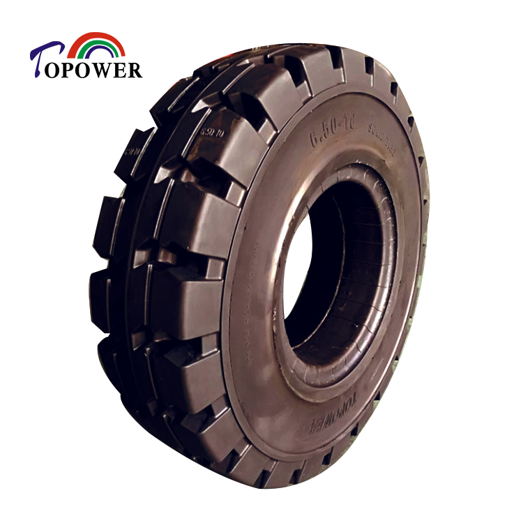 Industrial heavy-duty solid forklift tire