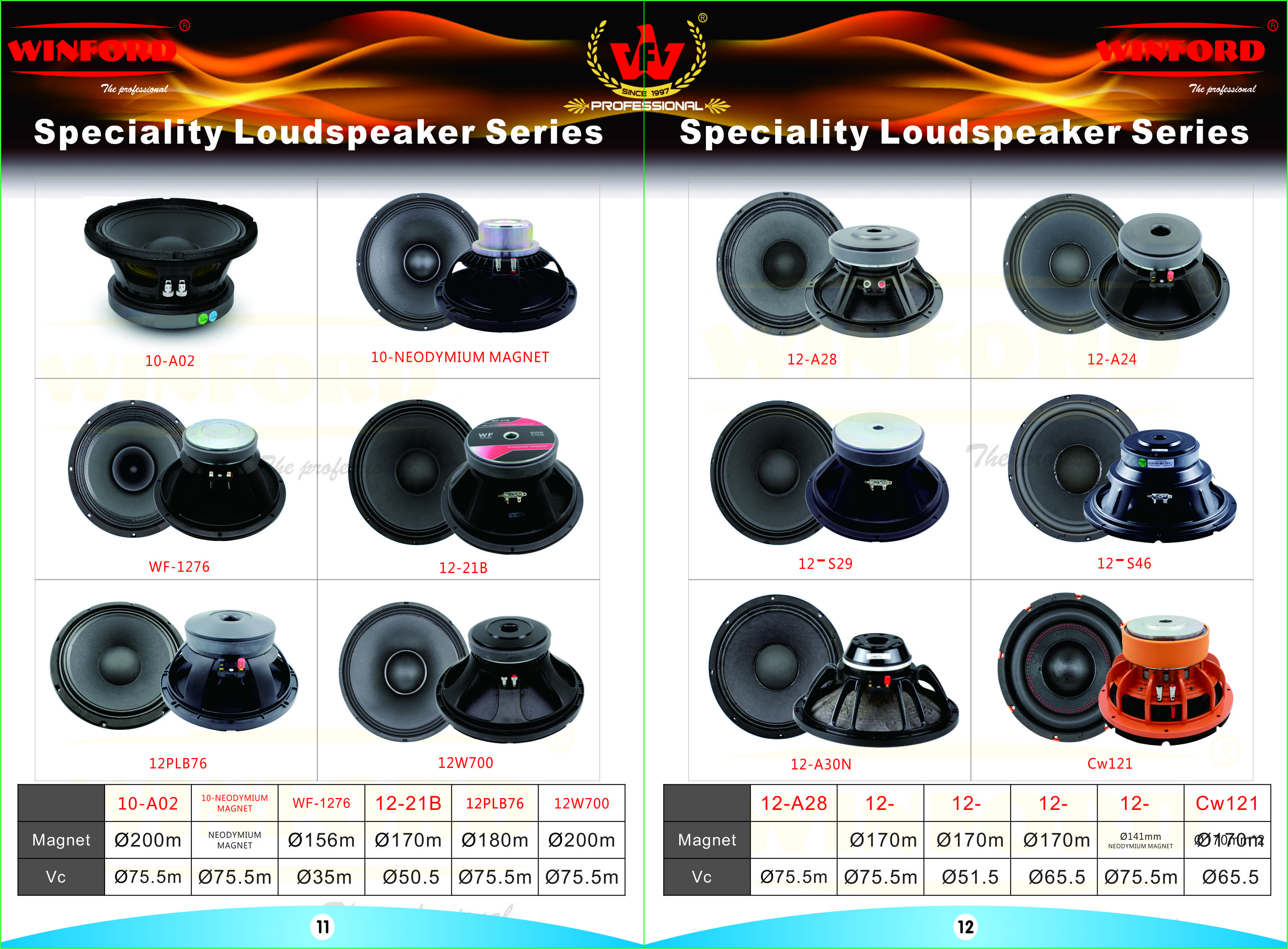 Professional Audio Loudspeakers