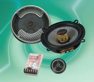 Audio Component Set with Speakers, Trumpet, and Buzzer