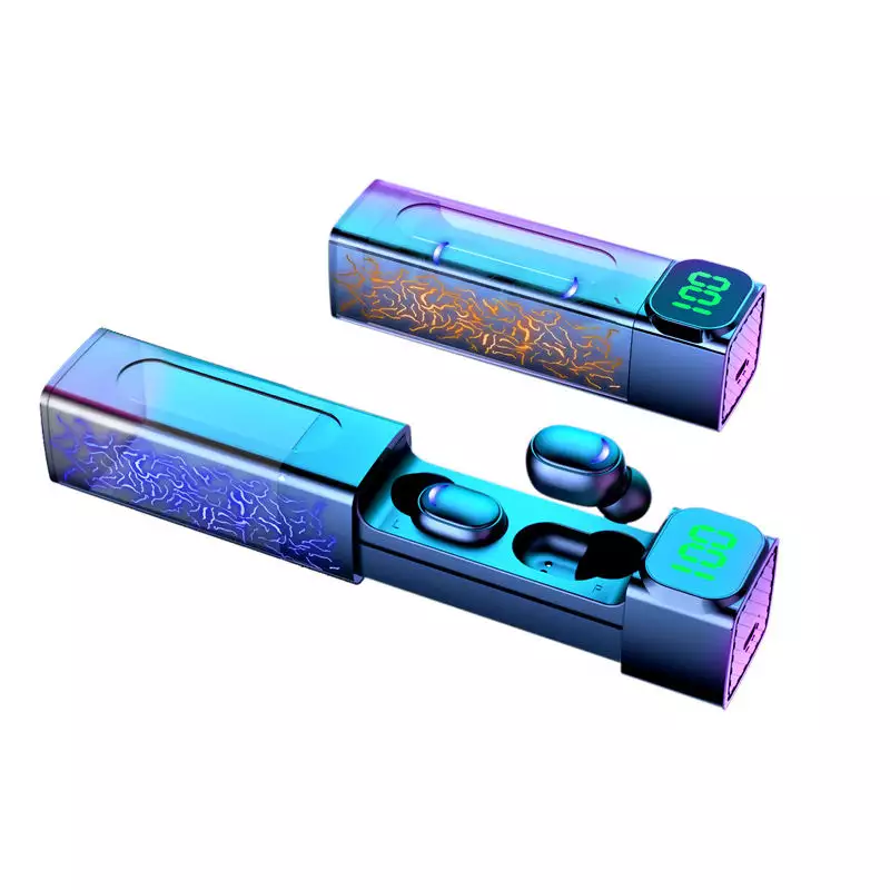 E50 compact wireless earbuds with digital display charging case