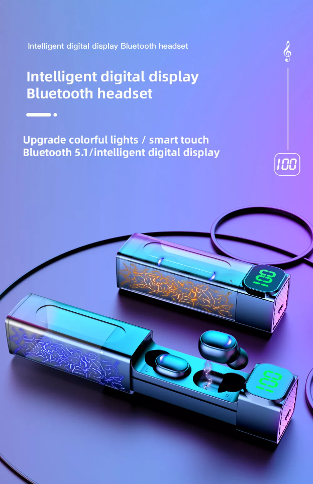 Earbuds displaying smart touch functionality and connectivity