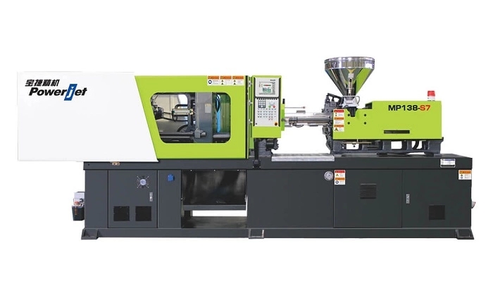 High-performance injection molding machine view