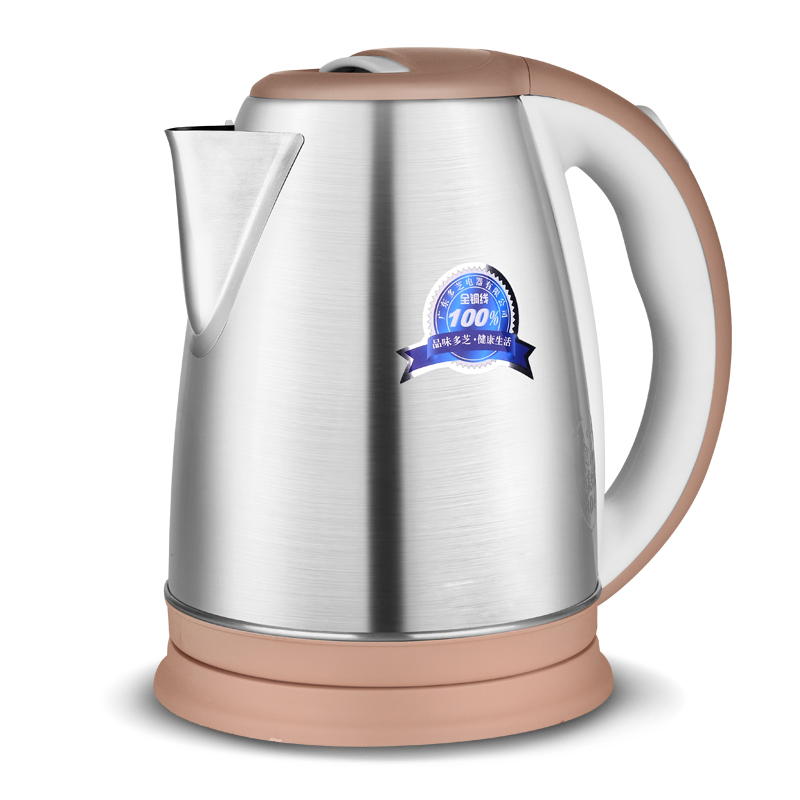 1.8L Stainless Steel Electric Kettle with Colored Accents