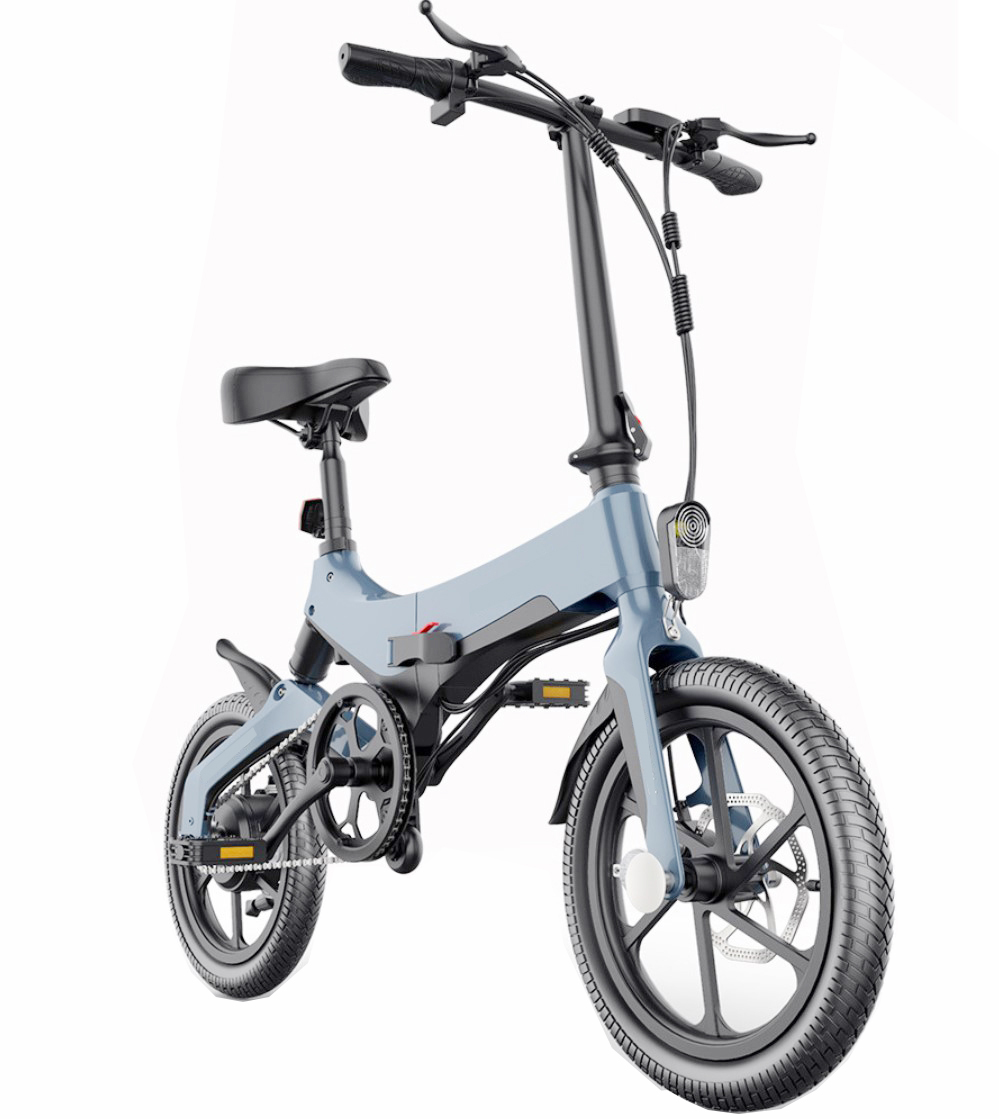Portable aluminum alloy electric bicycle