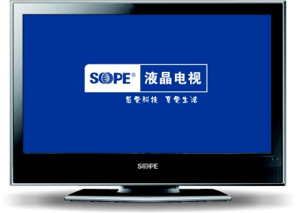 LCD Television with Glossy Black Bezel