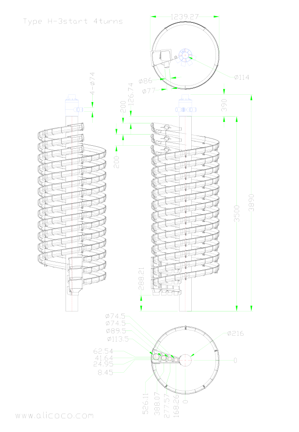 Spiral Concentrator for Mineral Processing