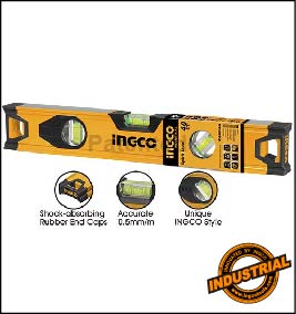 Precision Spirit Level with Shock-Absorbing End Caps