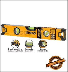 Industrial Spirit Level with Shock-Absorbing End Caps