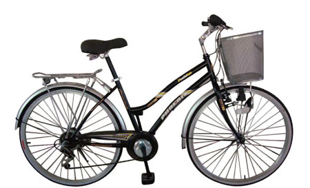 26-Inch 6-Speed Step-Through City Bicycle