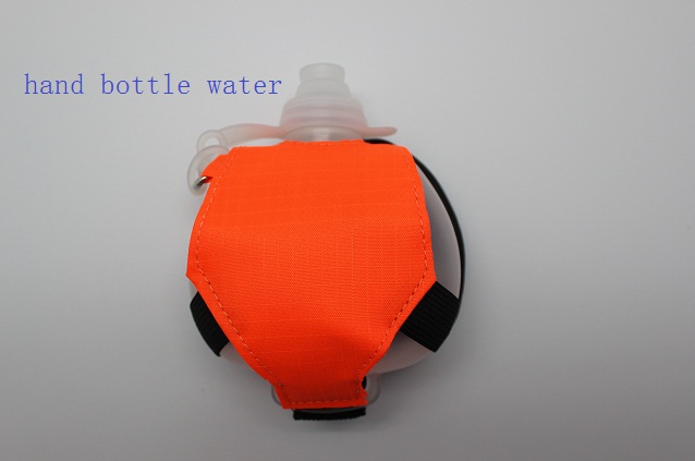 Handheld water bottle with strap