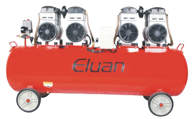 High-Capacity Air Compressor with Horizontal Tank