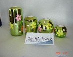 Floral Patterned Tea Light Candle Holder Set