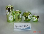 Spring-Themed Decorative Candle Set