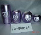 Heart Adorned Decorative Spheres and Cylinders Set