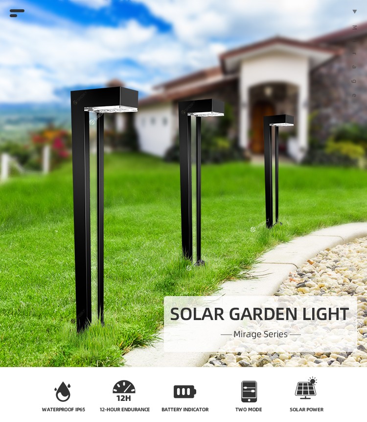 Sresky MIRAGE SERIES waterproof outdoor garden solar powered bollard light - Image 2