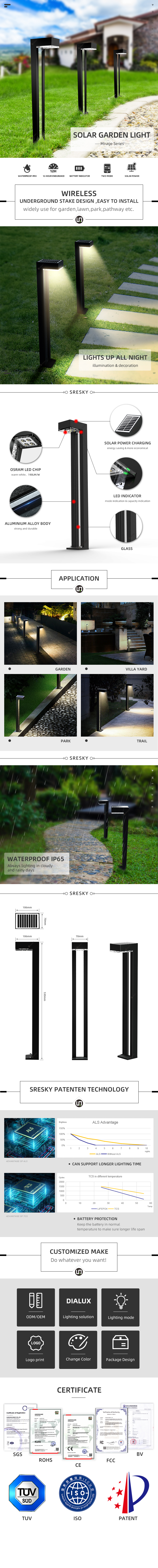 Infographic showing solar bollard features and installation