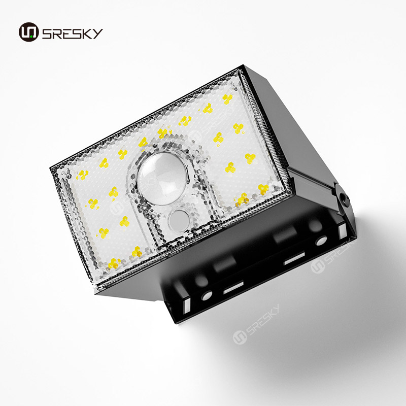 SRESKY new design high power pir motion sensor led wall lamp outdoor garden solar light - Image 2