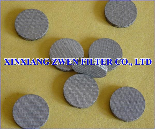Sintered Stainless Steel Filter Disc