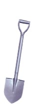 Heavy-Duty Steel Shovel with D-Handle