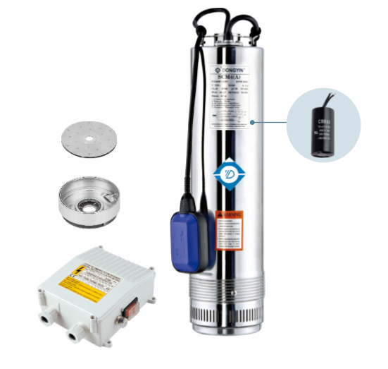 Stainless Steel Submersible Water Pump with Float Switch