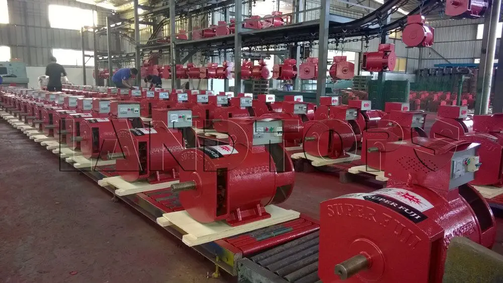 Red finish alternator with control panel