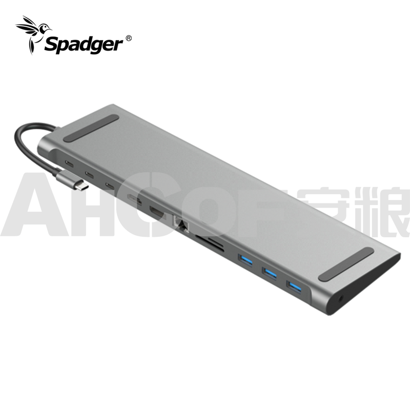 ST1002:USB C Docking Station,10 in 1 Type-c Hub with PD,3 USB 3.0 Ports,SD/TF Card Readers - Image 3