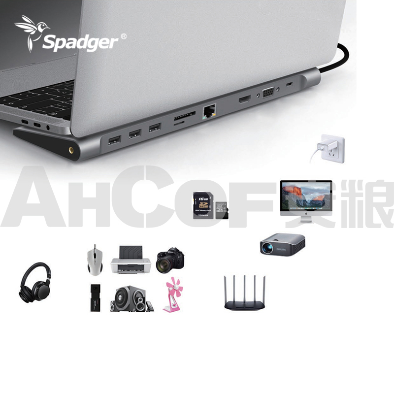 10-in-1 USB-C Docking Station with Power Delivery
