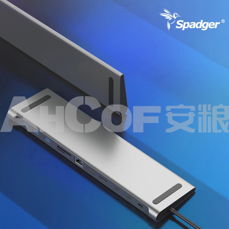 ST1201:USB C Docking Station,Multi-Function 12 in 1 Type-c Hub with PD,3 USB 3.0 Ports,SD/ - Image 3
