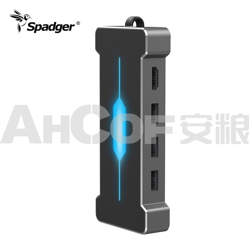 ST606:USB C Docking Station,6 in 1 Type-c Hub with PD,3 USB 3.0 Ports,SD/TF Card Readers - Image 2
