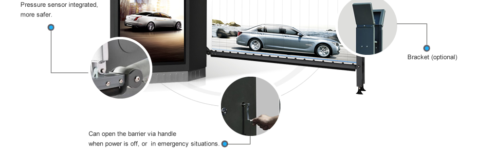 Safety sensor and manual handle feature