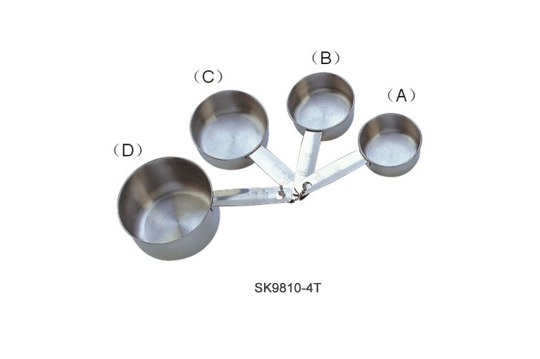 Pivoting Stainless Steel Measuring Cup Set