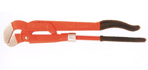 Olecranon Pipe Wrench with Stained Plastic Handle