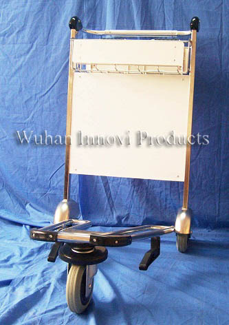 Stainless Steel Airport Luggage Trolley with Brake