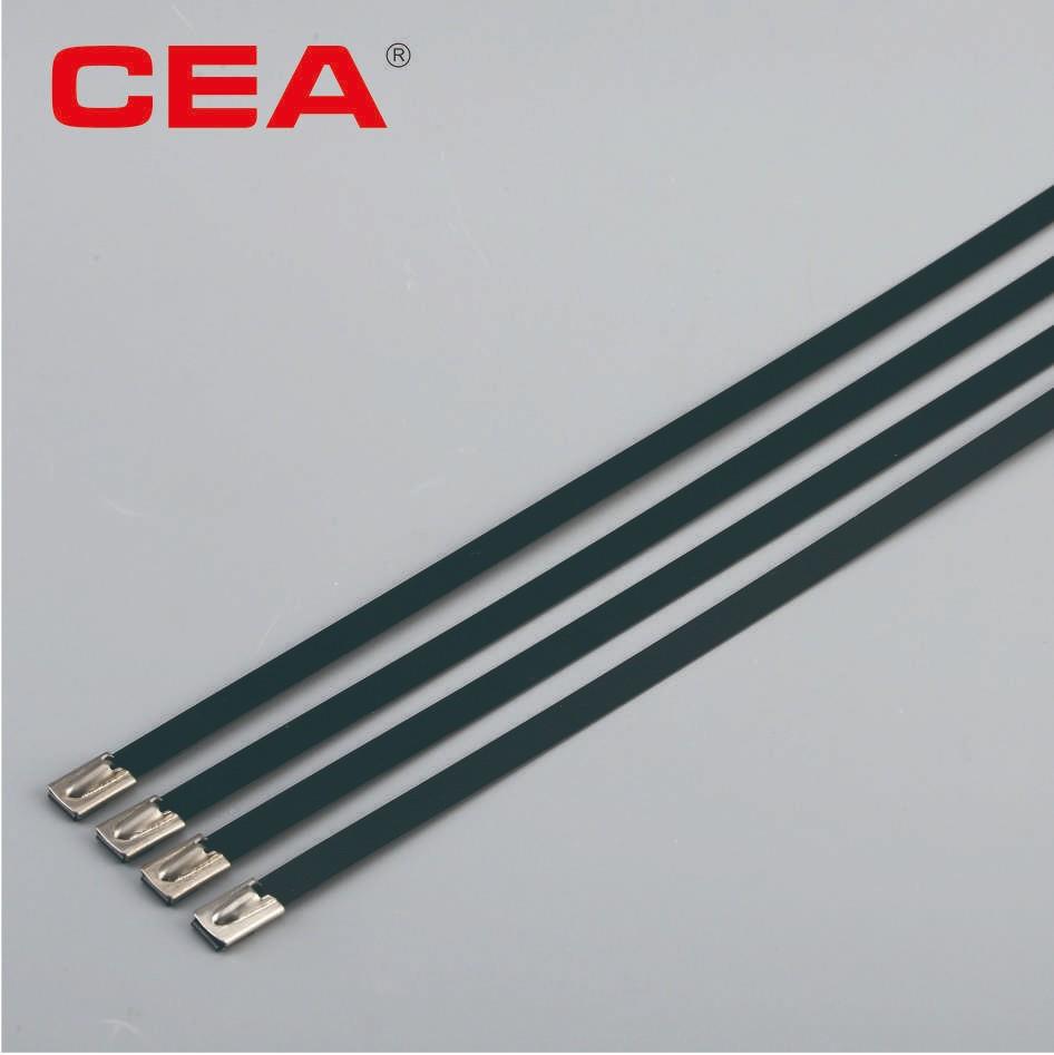 stainless steel cable tie,304 stainless steel,pvc coated,corrision resistant - Image 2