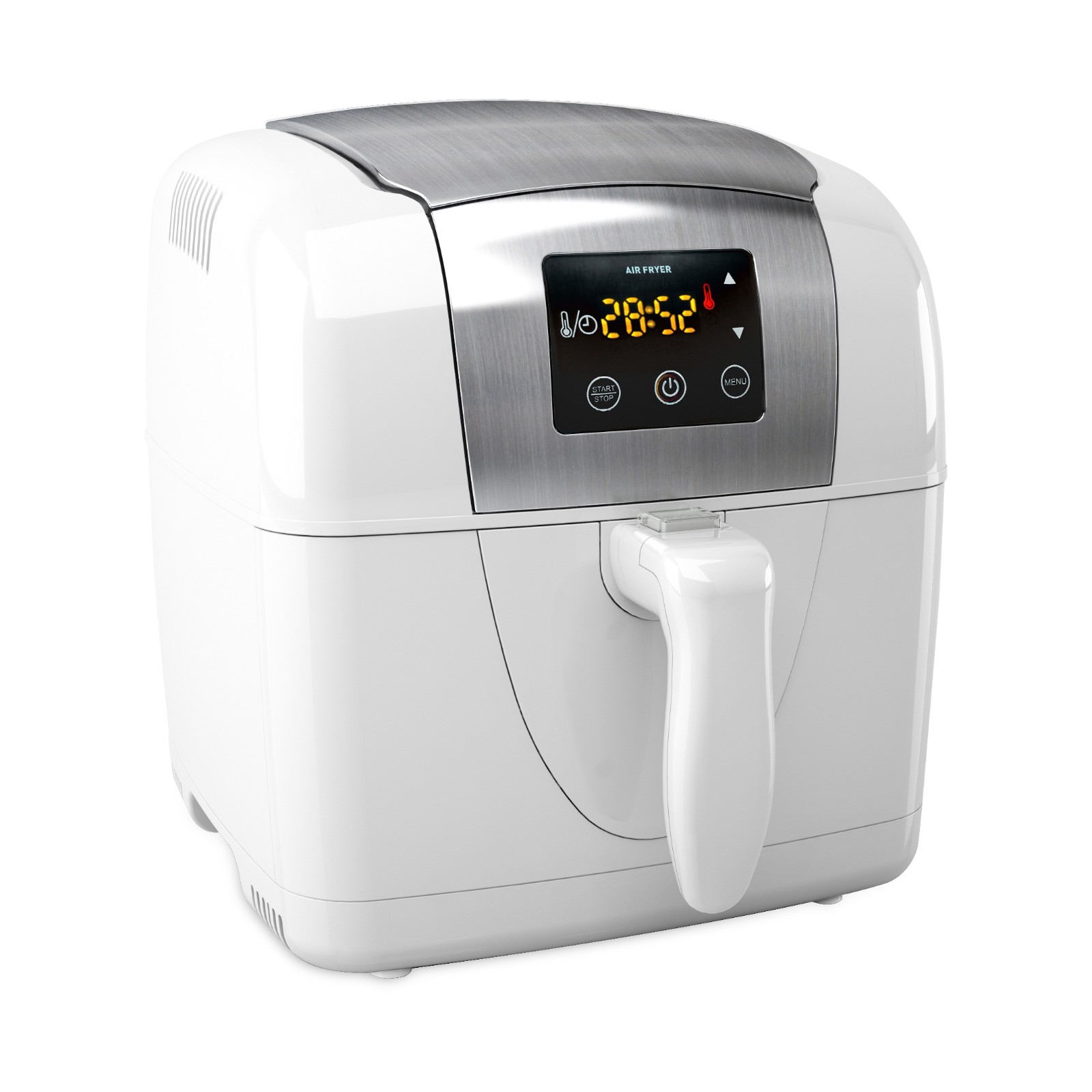 stainless steel housing air fryer air oven with 3.0L frypot nonstick hot air crack cooker - Image 3