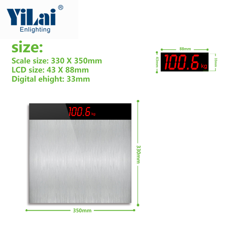 Digital Body Weight Scale with Stainless Steel Platform