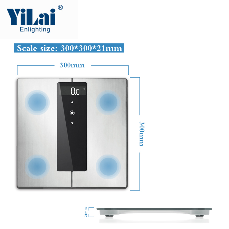 Stainless steel platform body composition BMI scale body fat measurement scale - Image 3